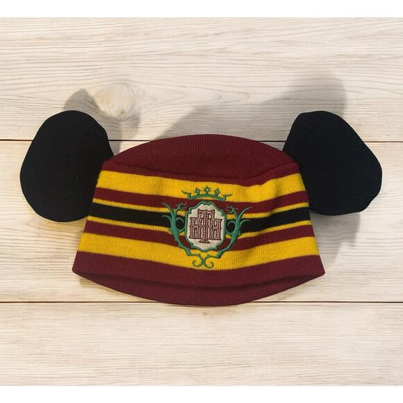 Disney Parks Hollywood Tower Hotel Bellhop Mickey Ears Beanie Hat OS main image 7
